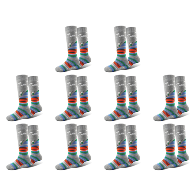 Calcetines Esquí para Clima Medias Cómodas Senderismo (gris)