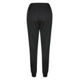 thumbnail image 4 of QUINDOS Womens Pants Taper High Waisted Long Casual Sweatpants Drawstring Loose Pants with Pockets, 4 of 5