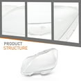 thumbnail image 5 of Headlight Replacement Lens Pair Fit For 2010-2014 Mercedes Benz CLS Class W218, 5 of 11