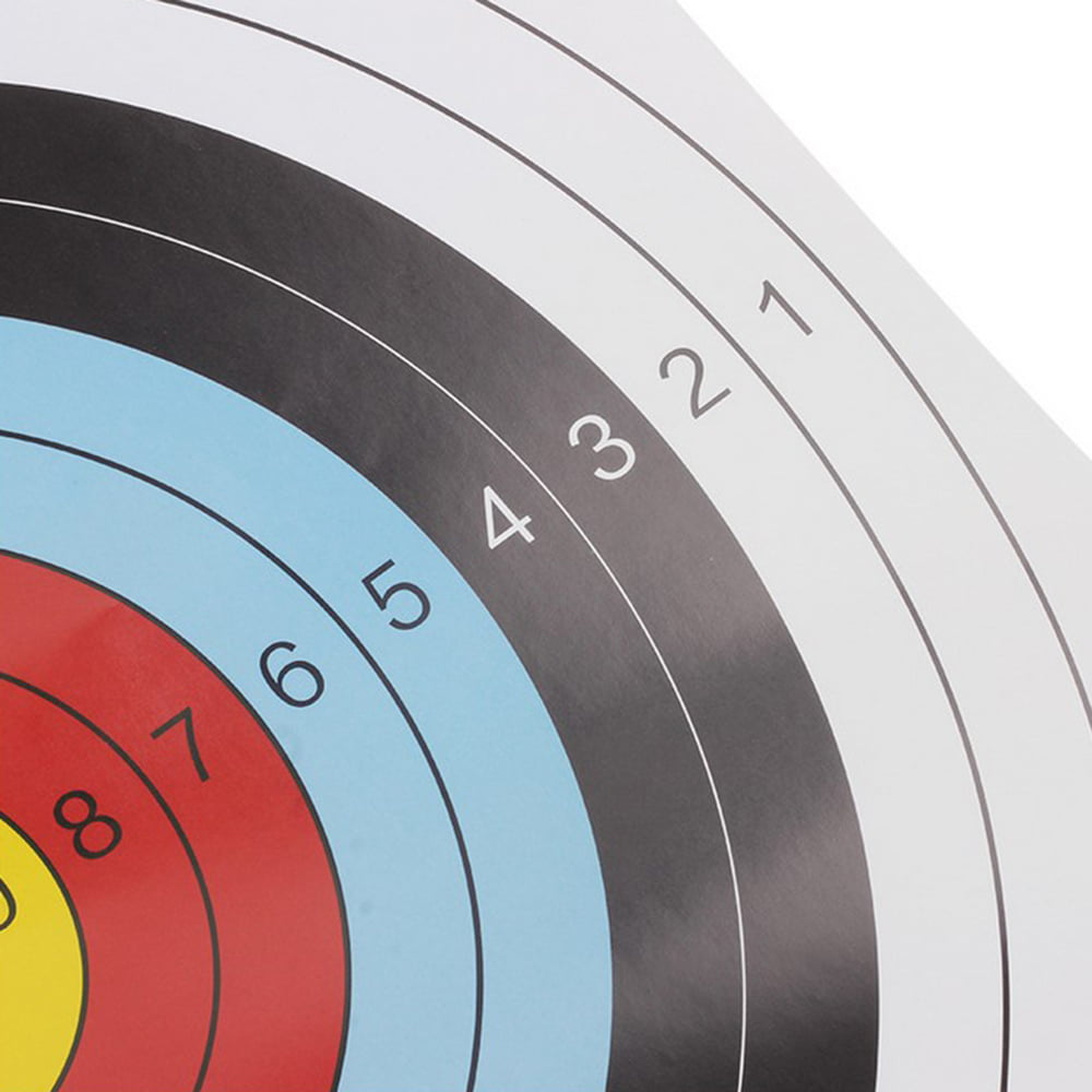 10X PVC Archery Target Paper Face 40x40cm For Arrow Bow Practice Outdoor Sports 