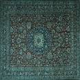 thumbnail image 1 of Ahgly Company Indoor Square Persian Light Blue Traditional Area Rugs, 6' Square, 1 of 1