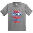 thumbnail image 3 of Inktastic Cousins Crew Red White and Blue 4th of July Youth T-Shirt, 3 of 5