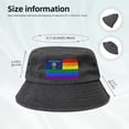 thumbnail image 5 of Pride Rainbow LGBT Flag of Oregon Bucket Hat for Women Men Outdoor Sun Hat Summer Beach Travel Fishing Cap, 5 of 8