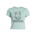 thumbnail image 3 of This Is Who You Hurt Women's Graphic Baby Tee with Short Sleeves, Sizes XXS-XXL, 3 of 5