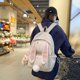 thumbnail image 3 of LHSHID Kawaii Bunny Ear Backpack for Girls Teen Women School Daypack for Travel Bookbag with Cute Pendant (Blue), 3 of 6