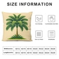 thumbnail image 5 of Acheng Palm Leaves with Lush Branches and Leaves Tropical Jungle Palm Leaves Short Plush Pillowcase 1 Piece White, 5 of 5