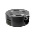 thumbnail image 1 of 1080P Full HD Mini Portable LED Projector with Built-in Speaker & Auto-Correction, Lightweight Home/Outdoor Movie Projector, Wireless Sync & USB Interface, 180° Swivel Stand, Eye-Friendly Design,, 1 of 6