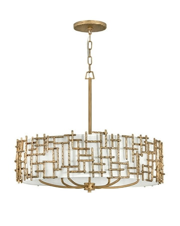 Gold Fredrick Ramond Farrah 6 light chandelier