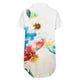 thumbnail image 5 of Puntoco moda mujer solapa impresión botón frontal cárdigan manga corta camisa tops abrigo Puntoco Puntoco-4626, 5 of 5