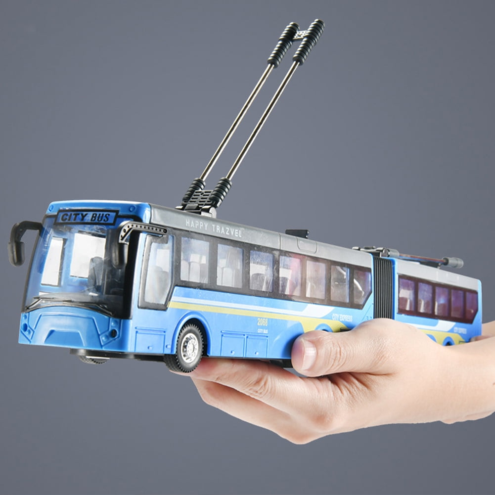 Esaierr Kids Toddler Baby Car Toys Boys Remote Contro Bus Toys Electric Car with Lights Double-Decker Bus Model Toys