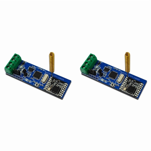 2X RS485 vers LoRa Module de Communication Sans Fil RS485 LoRa Émetteur-Récepteur Sans Fil 433M Module Récepteur, 2X RS485 LoRa Module Sans Fil 2X Broche, Bleu