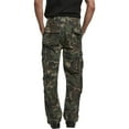 thumbnail image 4 of BRANDIT INDIVIDUAL WEAR Adult Male Pure Vintage Cargo Pants, Woodland, Size: XL (1003-15010-XL), 4 of 7