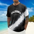 thumbnail image 3 of California Los Angeles Letter Graphic Tees for Men 2026 Summer Casual Short Sleeve Crewneck T Shirts West Coast Streetwear, 3 of 5