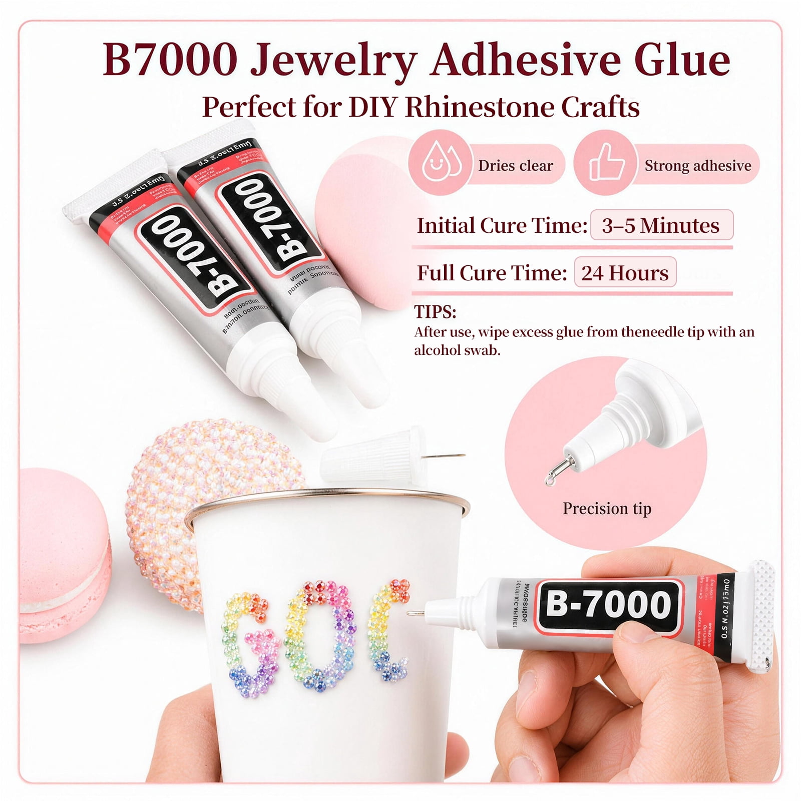 Resin Jelly Rhinestones for Bedazzling Kit, 32000Pcs Multicolor Bedazzler Kit 3mm Flatback Rhinestones, Diamond Art Gems for Crafting Bedazzled Kits with 3Pcs 10ml B7000 Glue for DIY Crafts Book Shoe