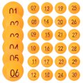 thumbnail image 4 of Numbered Game Balls for Raffles and Events with Durable PP Material Orange Color 30 Pieces (1-30), 4 of 8