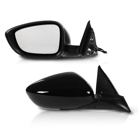 CROSSDESIGN Black Side Mirror Pair 3Pin Fit for 2018-2022 Honda Accord