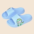 thumbnail image 3 of CYRBOKO Slippers for Boys, Non-Slip Cozy Indoor Open Toes All Season Kids Slippers Sky Blue Size 13-13.5 (Big Kids), 3 of 6