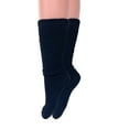 thumbnail image 2 of Long Cotton Lightweight Slouch Socks 3 PAIRS Black Boot Socks Size 9-11, 2 of 7