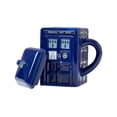 thumbnail image 1 of Doctor Who Tardis Mug | Official Ceramic Coffee Mug With Lid | 17 Oz., 1 of 2