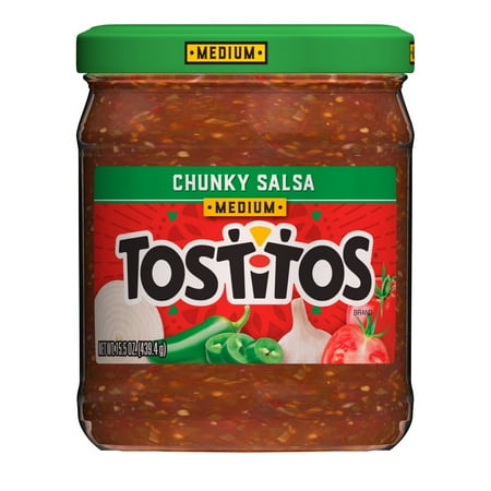 Tostitos Chunky Salsa, Medium, 15.5 oz Jar