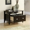 thumbnail image 2 of Bowery Hill Lateral Wood File Cabinet with Open Storage Shelf in Jamocha Brown, 2 of 4