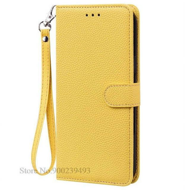 Pour Redmi Note 13 Étui pour Xiaomi Redmi Note 13 Pro 4G Étui Portefeuille en Cuir Étui à Rabat pour Redmi Note 13 Pro Plus 5G Couverture Fundas Jaune-Sangle Note 13 Pro Plus 5G