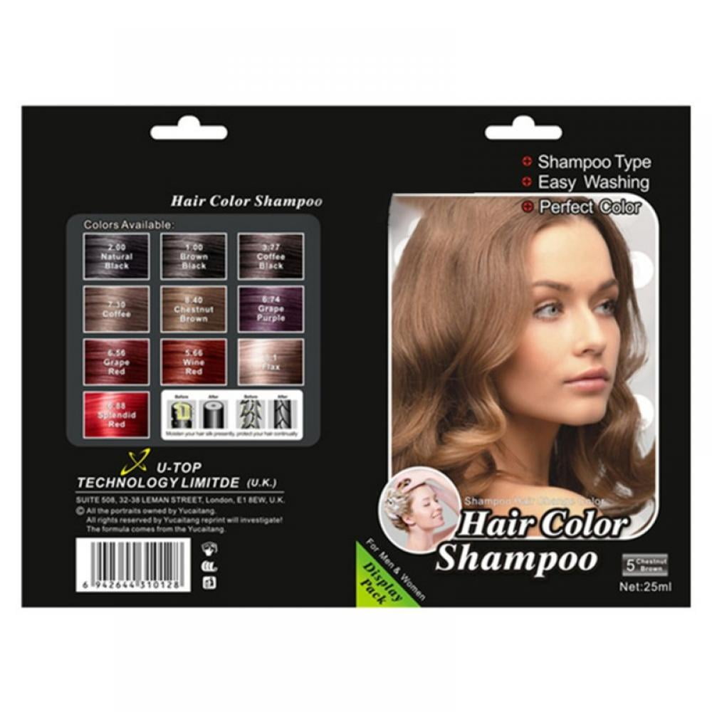 Liquid VIP Hair Color Shampoo, 400 ml - Black
