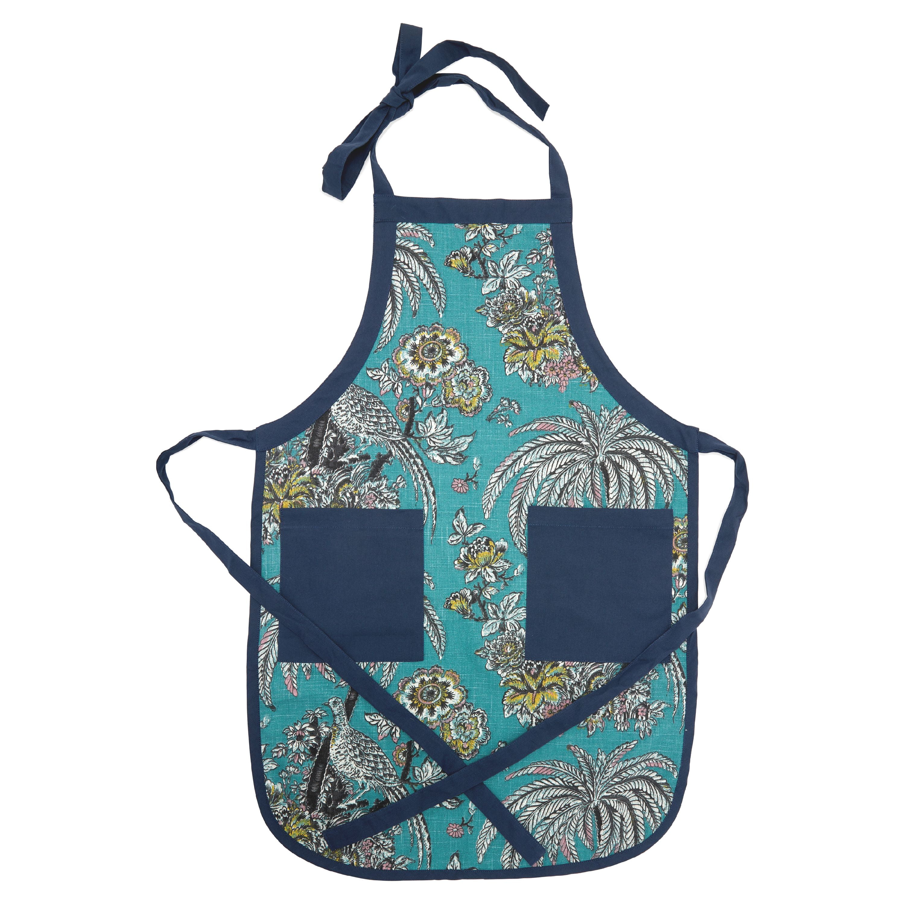 Tropical Toile Apron Regal Rose By Drew Barrymore Flower Home Walmart Com Walmart Com