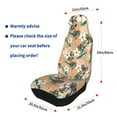 thumbnail image 4 of Sikiie Tropical Leaves Flower Car Seat Protector 2 Pack Car Seat Cushion Mat, Car Seat Covers for SUV, Truck, Van, 4 of 7