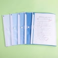thumbnail image 4 of 5Pcs Clear Water Resistant File Paper Sleeve Document Folder Test Paper Organizers with Long File Clamp Hold 50 Sheets, 4 of 9