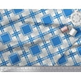 thumbnail image 3 of Soimoi Polyester Crepe Fabric Diagonal Check Printed Craft Fabric by The Yard 52 Inch Wide, 3 of 3