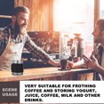 thumbnail image 4 of 350ml Stainless Steel Milk Frothing Cup Anti-Scald Silicone Coffee Pitcher, 4 of 9