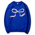 thumbnail image 4 of WEAIXIMIUNG Sweat-Shirt Rouge Col Rond Sweat-Shirt Motif Nœud Mignon pour Femmes Pull à Manches Longues Pull Nœud m, 4 of 5
