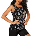 thumbnail image 2 of Xecao Butterfly1 print women's scoop neck, loose-fit workout tank tops for the gym., 2 of 9