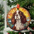 thumbnail image 2 of English Springer Spaniel: Ornament Style Wall or Window Hanging, 2025, Holiday Decoration, Seasonal Keepsake Gift, Unique Collectible, Window Hanging, 2025, Festive Home Accent,, 2 of 5