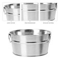 thumbnail image 3 of Raindrops 1Pc Premium Stainless Steel Chicken Storage Bucket Plated Silver Anti Rust for Restaurant Use, 3 of 6