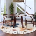 thumbnail image 3 of Round Rug 7Ft Washable Non-Slip, Spring Summer Wildflowers Circle Area Rugs for Living Room Bedroom, Farmhouse Retro Floral Botanical Indoor Floor Mats Carpet Runner for Home Decor Aesthetic, 3 of 8