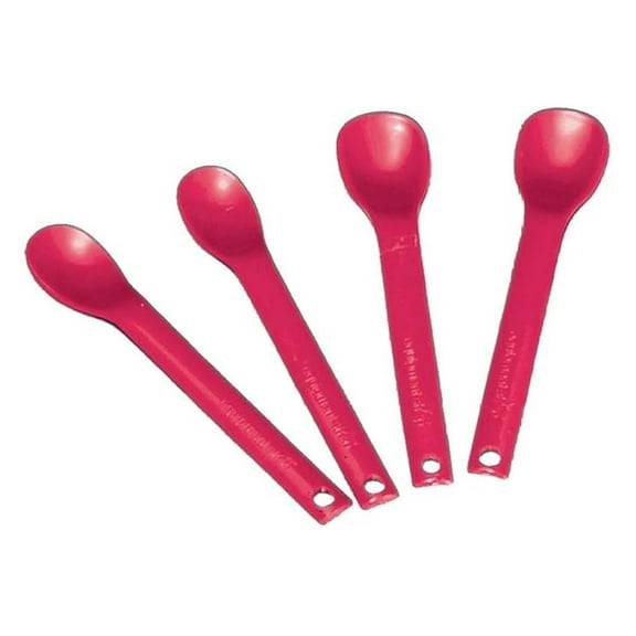 Maroon Spoons Small 10-Pack - Adaptive Utensils for Limited Mouth Opening - Patient & Loved One Feeding Aid - Dishwasher Safe Plastic