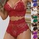 thumbnail image 3 of Conjunto De Lencería De Mujer Sexy Encaje Color Sólido Sujetador Y Bragaspangjing, 3 of 4
