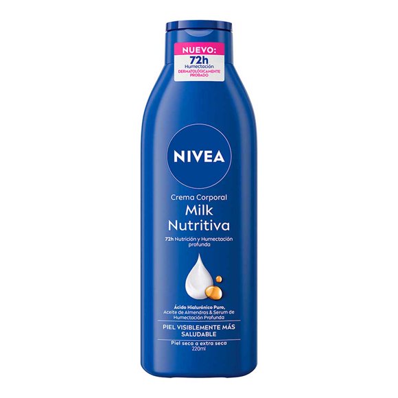 Crema corporal NIVEA Milk Nutritiva humectante 220 ml