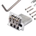 thumbnail image 2 of 1 paquete de sillines de rodillo de aleación de zinc puente trémolo bloque plata 3 cuerdas piezas de instrumentos musicales DIY shamjiam SILLA DE RODILLO DE LATÓN, 2 of 9