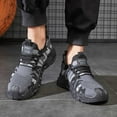 thumbnail image 2 of Men's Breathable Casual Shoes Lightweight On Sneakers Comfortable Walking Running Soft Sole Knit Loafers For Daily Wear Spring Summer Fall Men Shoe, 2 of 8
