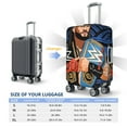 thumbnail image 2 of Roman Reigns Luggage Cover Protector, Washable Elastic Suitcase Cover with Zipper and Buckle, Fits 18-32 Inch Luggage, Anti-Scratch & Dustproof, 2 of 9