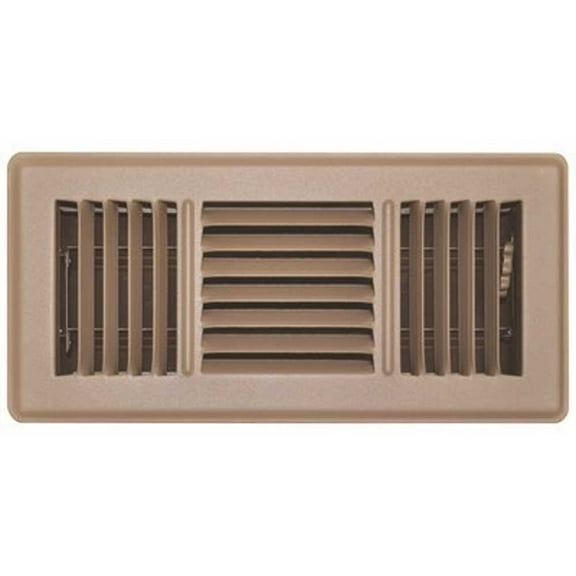 TruAire 153MB 04X10 4 in. x 10 in. 3-Way Brown Floor Register