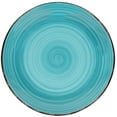 thumbnail image 3 of Royal Norfolk Turquoise Swirl Stoneware Dinner Plates, 10.5-in., 3 of 3