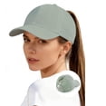 thumbnail image 2 of Womens Baseball Hat Travel Men Women Dad Hat Hiking Cap Women's Saturday Hat Unisex Classic Baseball Cap Cool Hat Sun Hat for Men Women Relaxed Fit Strapback Baseball Cap Cotton Ha,Green,One Size, 2 of 9