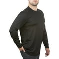 thumbnail image 2 of Realtree Men's Black Long Sleeve Performance Tee Shirt, Up to 3XL, 2 of 8