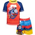 thumbnail image 1 of Thomas & Friends Thomas the Train Toddler Boys Rash Guard and Swim Trunks Outfit Set Toddler, 1 of 5