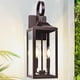 thumbnail image 1 of Farol de pared para exteriores Yolsunes, 19 pulgadas, bronce frotado con aceite, 2 luces, 1 of 8