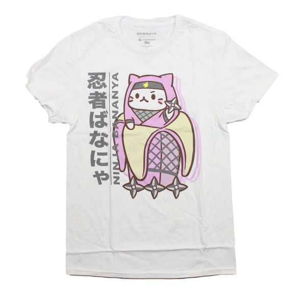Bananya Mens T-Shirt - Ninja Bananya Kanji Image